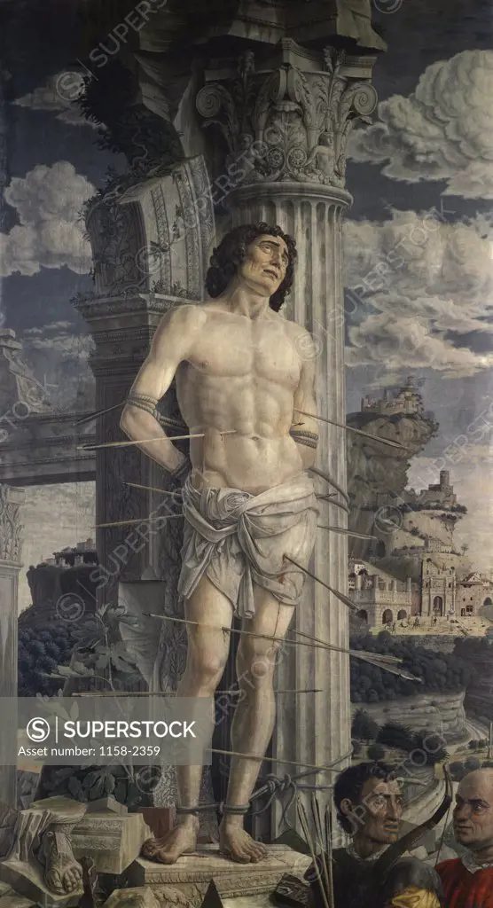 St. Sebastian  c. 1480  Andrea Mantegna (1431-1506/Italian)  Musee du Louvre, Paris 