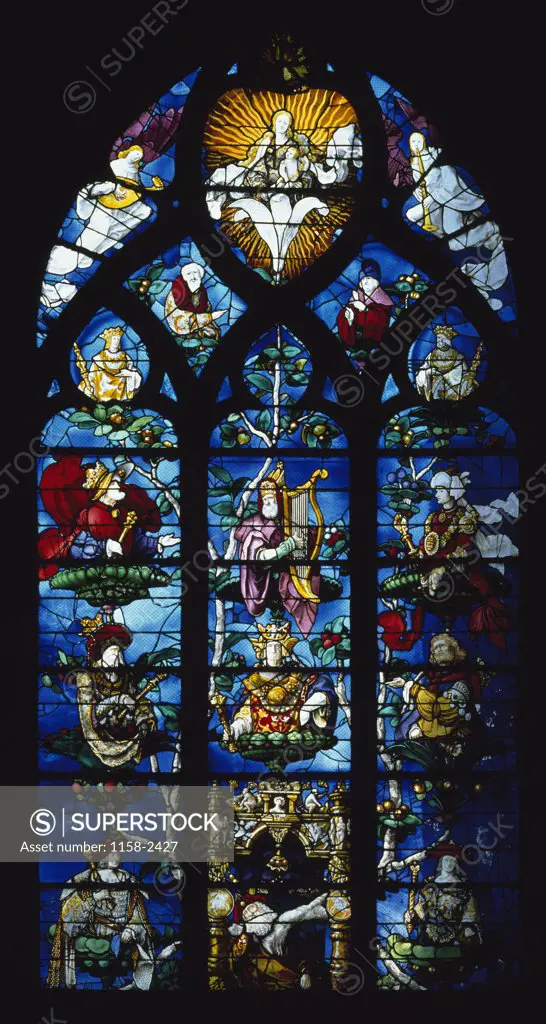 France, Beauvais, Church of St. Etienne, Stained Glass