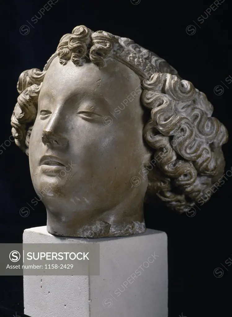 Head of an Angel, sculpture, France, Paris, Musee de la Ville de Paris