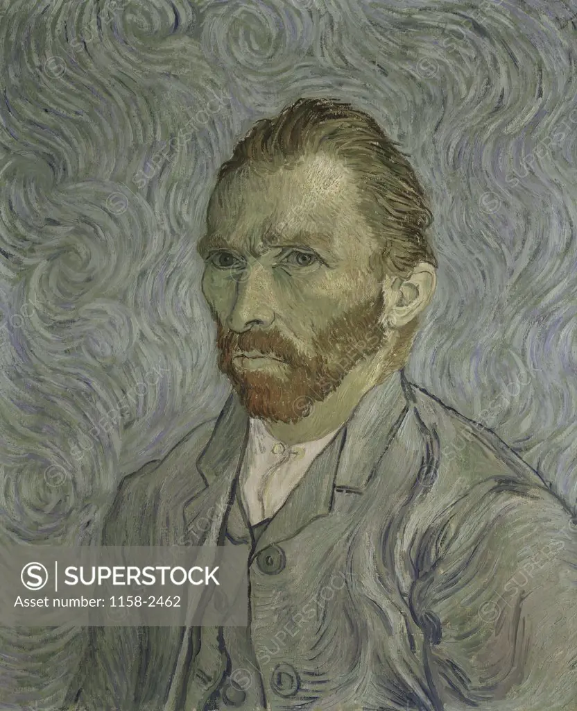 Self Portrait  1889  Vincent van Gogh (1853-1890/Dutch)  Muse d'Orsay, Paris 