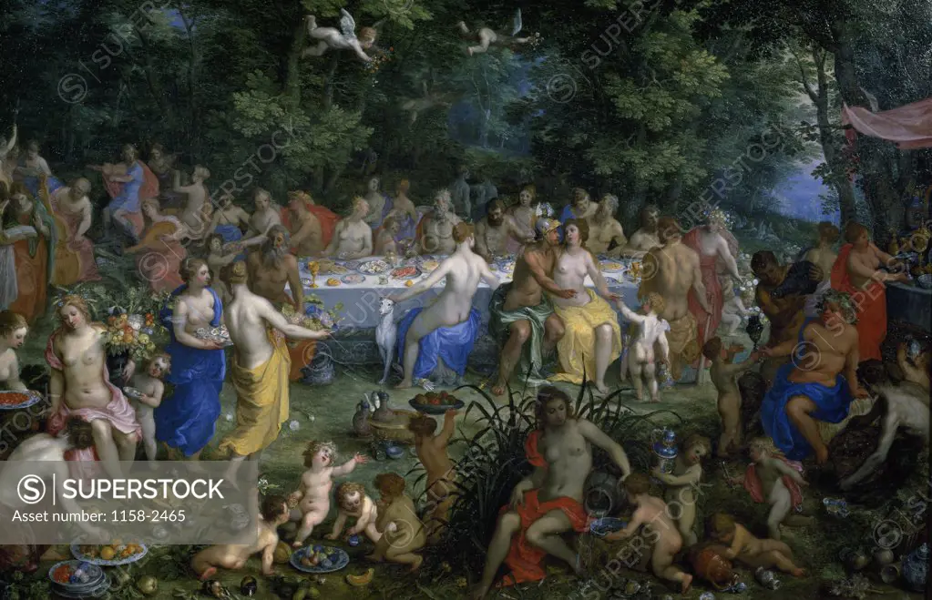 The Feast of the Gods by Hendrik I van Balen, (1575-1632), 16th century, France, Paris, Musee du Louvre
