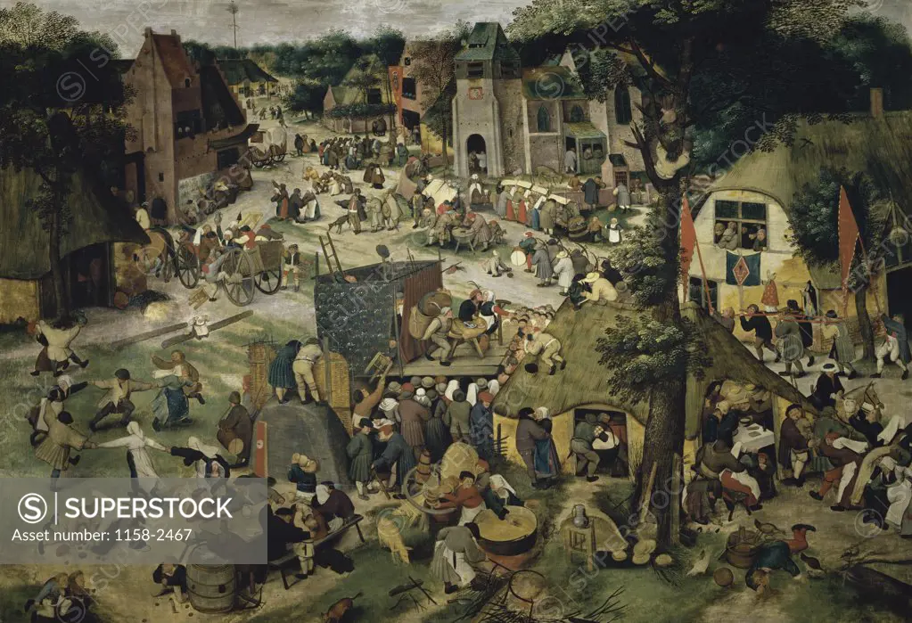 Village Celebration Pieter Bruegel the Younger (ca.1564-1638/Flemish) Private Collection 
