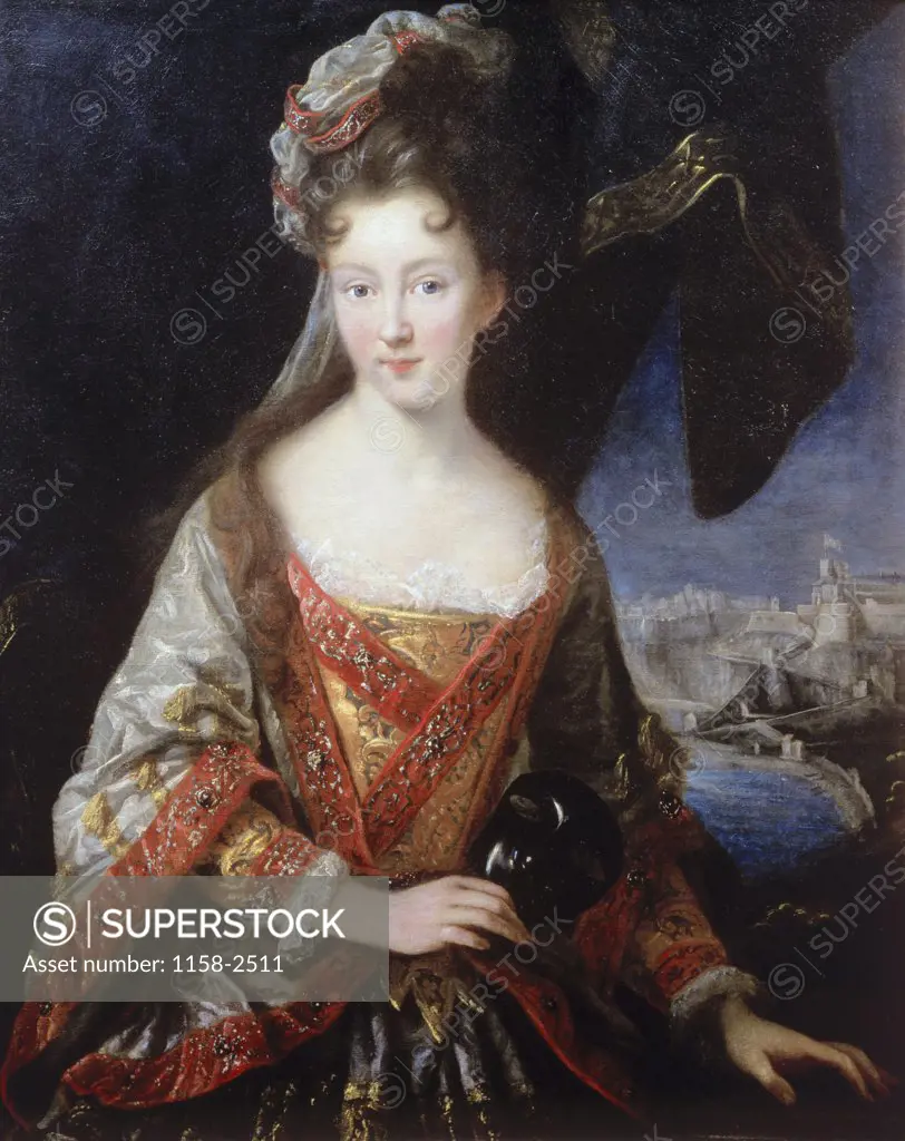 Portrait of Princess Louise-Hippolyte Jean Baptiste Vanloo (1684-1745 French)  