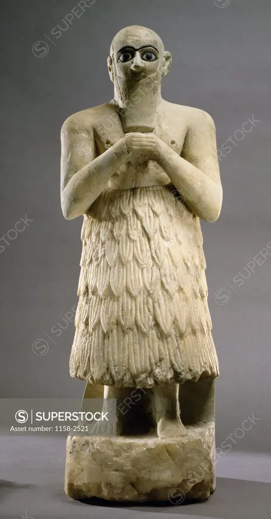 Statue of Praying Figure, Near Eastern Art, Syria, Damascus, National Museum of Damascus
