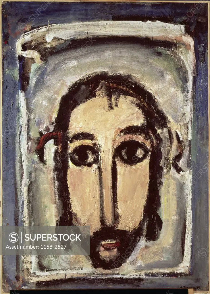 Scene of the Passion: The Veil of Veronica by Georges Rouault, circa 1936, 1871-1958, USA, Texas, Private Collection