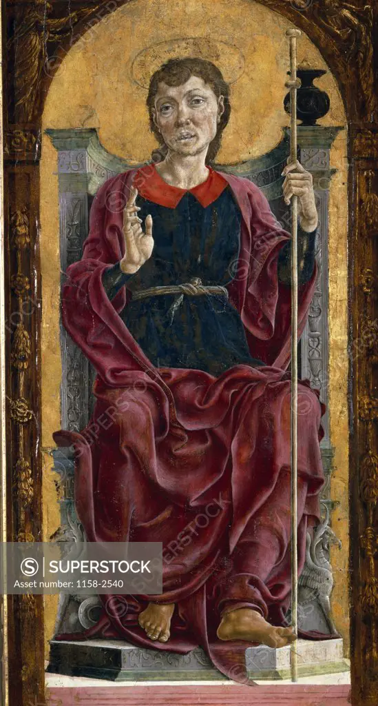 St. James by Cosme Tura,  (c. 1431-1495),  Caen,  Musee des Beaux-Arts