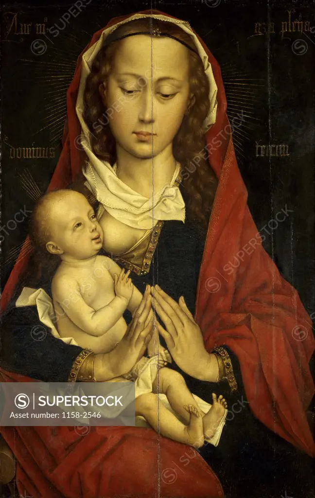 The Virgin and Child  Rogier van der Weyden (c.1399-1464/Netherlandish)  Musee des Beaux-Arts, Caen 