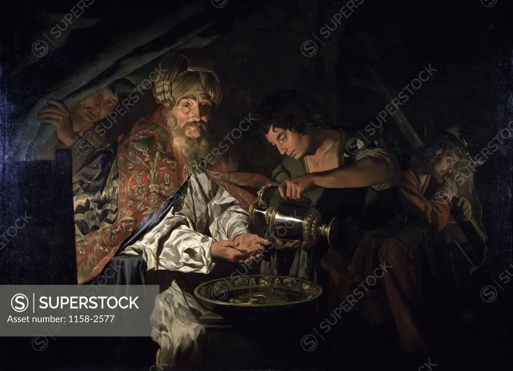 Pilate Washing His Hands 1650 Matthias Stom (1600-1650/Dutch) Musee du Louvre, Paris 