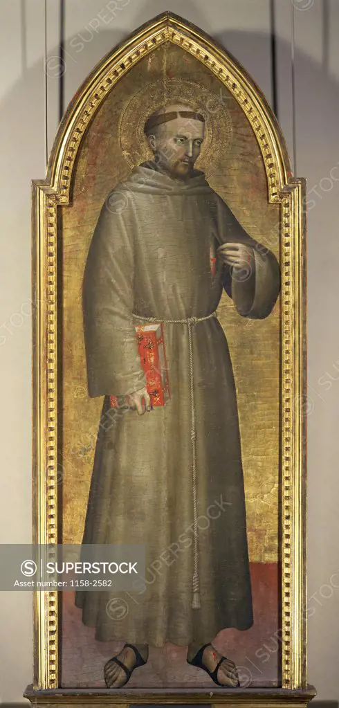 Saint Francis of Assisi ca.1360 Giovanni da Milano (active 1346-1369  Italian) Musee du Louvre, Paris 