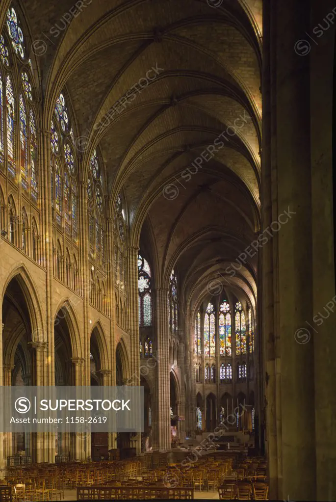 View of Choir, Interiors, France, Paris, Church of St. Denis