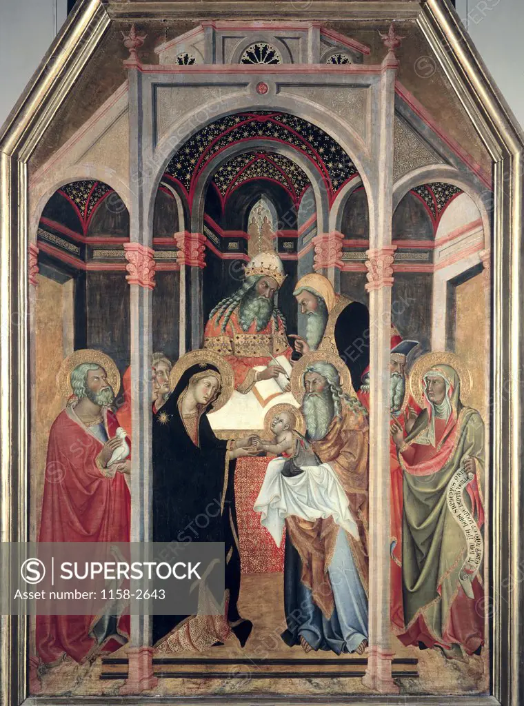 Presentation at the Temple Bartolo di Fredi (ca.1330-1410 Italian) Musee du Louvre, Paris 