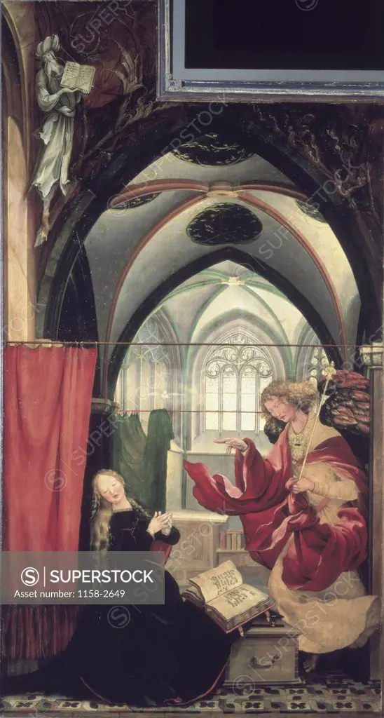 The Isenheim Altarpiece: Annunciation   Mathias Grunewald (1470/80-1528 German) 