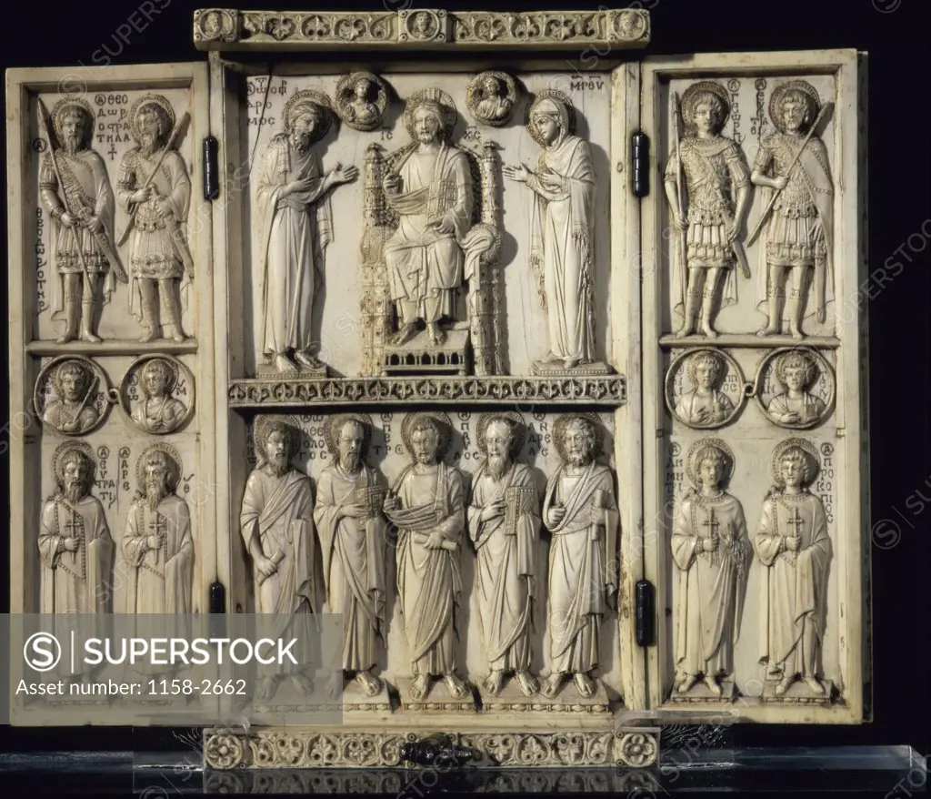Herbaville Triptych 10th-11th Century Byzantine Art 