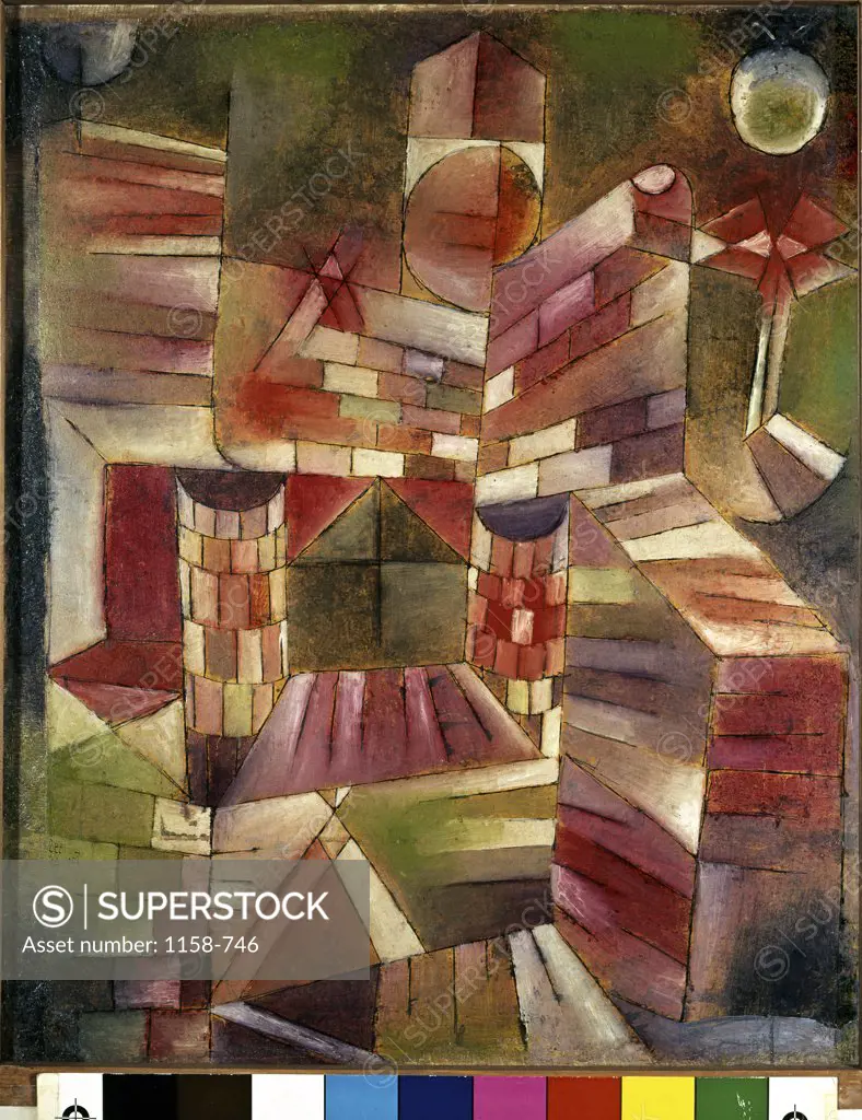 Architecture from the Window (Architecture a la Fenetre) 1919  Paul Klee (1879-1940/Swiss)     