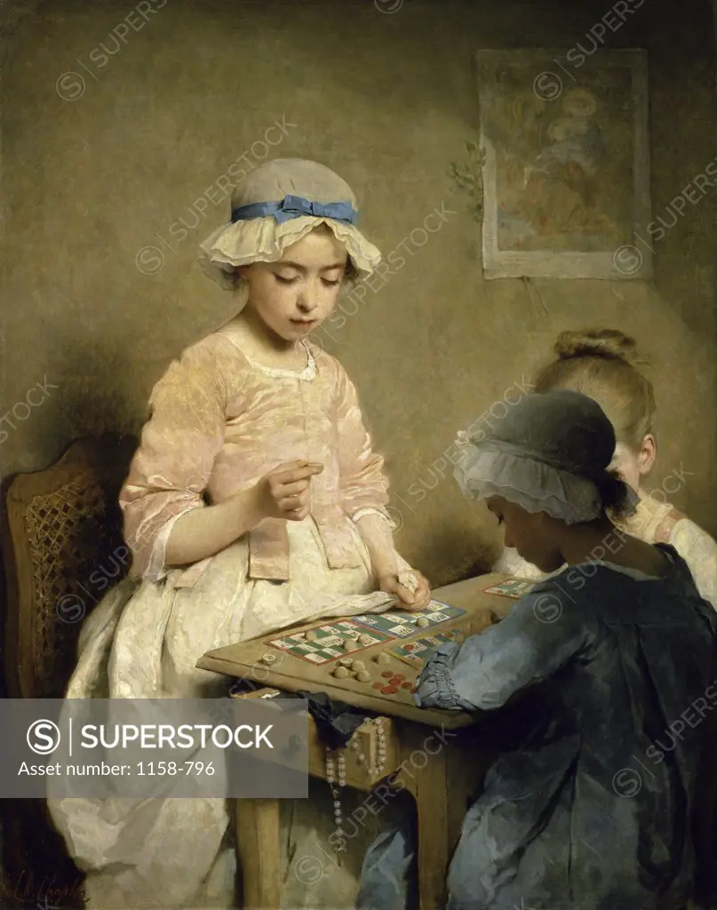 A Game of Chance  1865  Charles Chaplin (1825-1891French)  Musee des Beaux-Arts, Rouen 