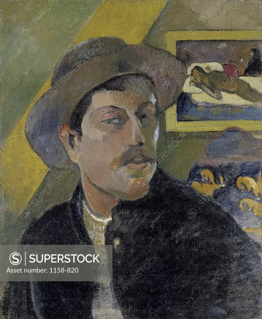 Portrait of the Artist, (Portrait de l'Artiste), Late 19th C., Paul Gauguin (1848-1903/French)