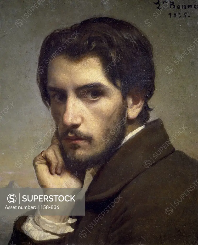 Self-Portrait  1855  Lon Joseph Florentin Bonnat (1833-1922/French) 