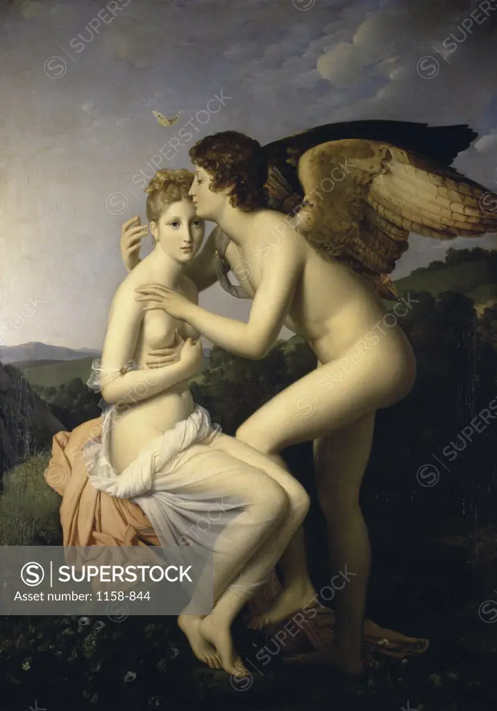 Cupid and Psyche   (L'Amour et Psyche)  1798  Francois Pascal Simon Girard (1770-1837/French)  Musee du Louvre, Paris  