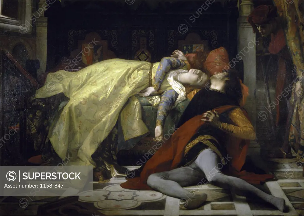 Death of Francesca da Rimini and Paolo Malatesta 1870 Alexandre Cabanel (1823-1889 French)  Oil on canvas Musee d'Orsay, Paris, France 