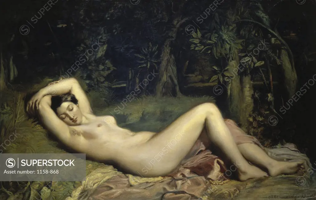 Sleeping Nymph  (Nymphe Endormie)  Theodore Chasseriau (1819-1856/French)  Musee Calvet, Avignon  