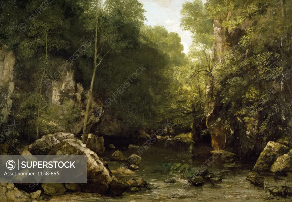 The Hidden Stream by Gustave Courbet, (1819-1877), France, Paris, Musee d' Orsay