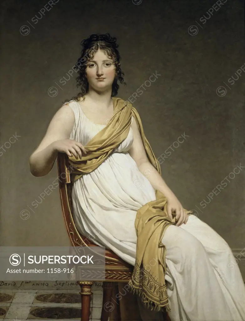 Portrait of Madame Verninac  1798-99 Jacques-Louis David (1748-1825/French)  Musee du Louvre, Paris 