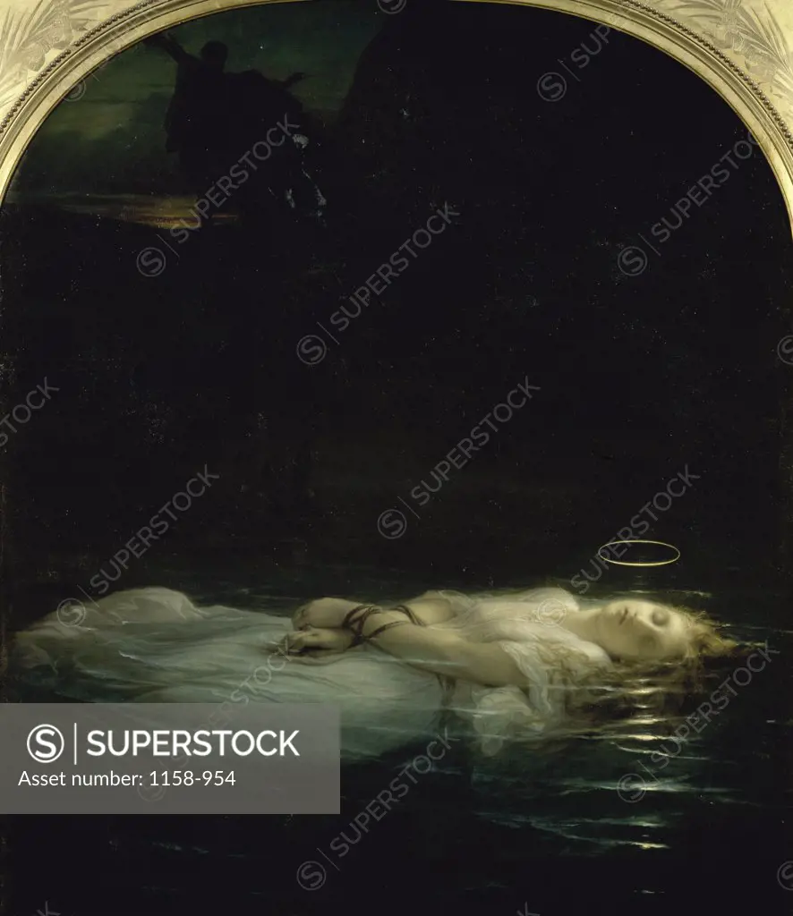 The Young Martyr  (La Jeune Martyre)  19th C Paul Delaroche (1797-1856/French)  Oil on Canvas  Musee du Louvre, Paris 