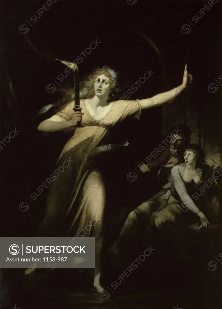 Lady Macbeth Sleepwalking 1783 Henry Fuseli (1741-1825/Swiss) Musee du Louvre, Paris