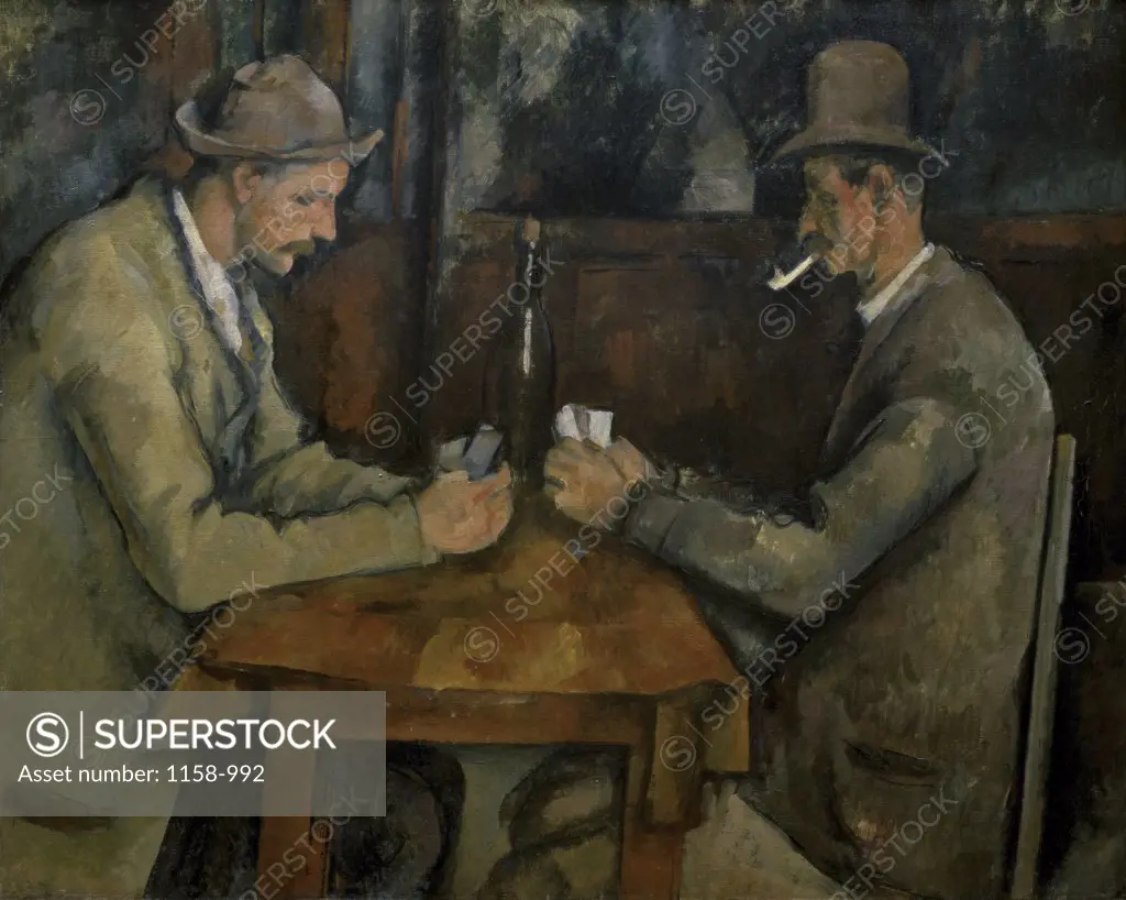 The Card Players (Les Joueurs de Cartes) Paul Cezanne (1839-1906 French) Musee d' Orsay, Paris, France