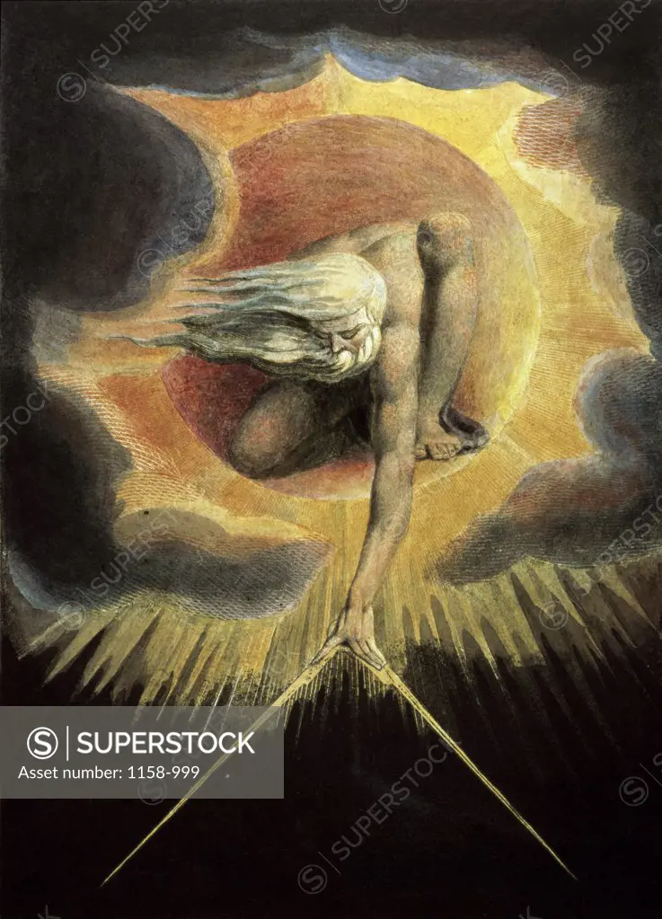 The Ancient of Days  19th C.  William Blake (1757-1827/British) British Museum, London 