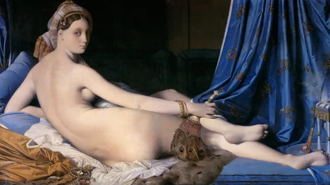 The Grand Odalisque  1814  Jean Auguste Dominique Ingres (1780-1867 French) Oil on canvas Musee du Louvre, Paris, France 