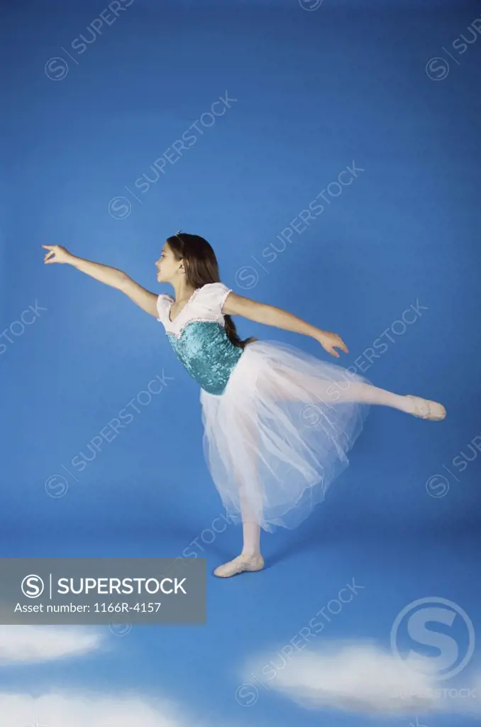 Girl performing ballet