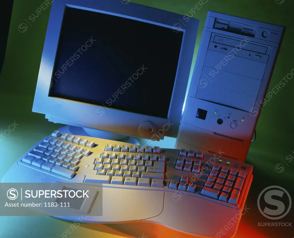 Close-up of a desktop PC