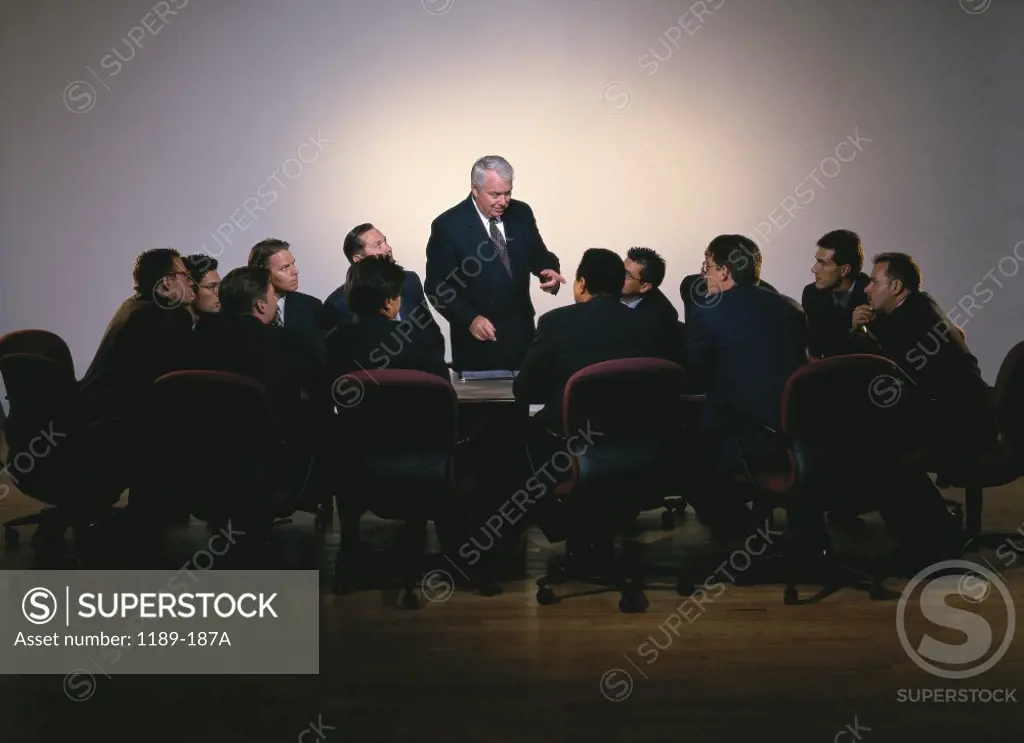 Group of businessmen in a meeting