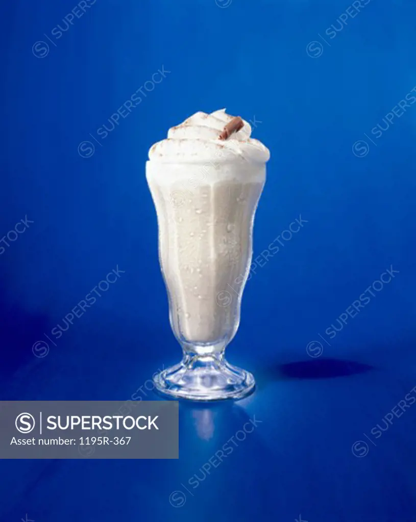 Close-up of a milkshake