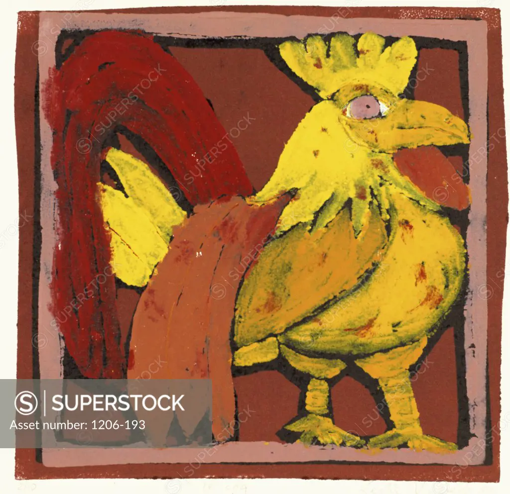 Rooster (Chinese Zodiac) 2001 Leslie  Xuereb (b.1959/French) 