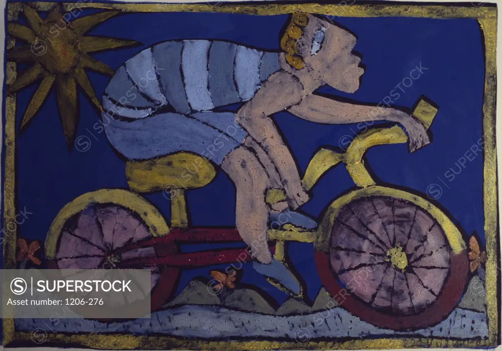 The Bike Ride by Leslie Xuereb, 2002, Born 1951