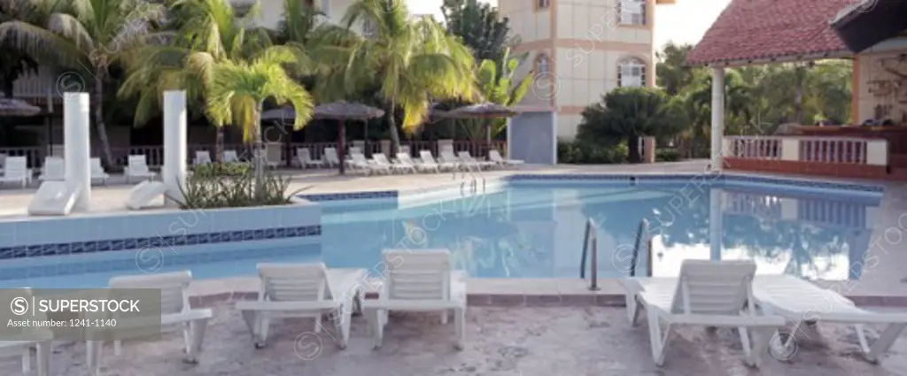 View of hotel swimming pool, Holguin, Cuba