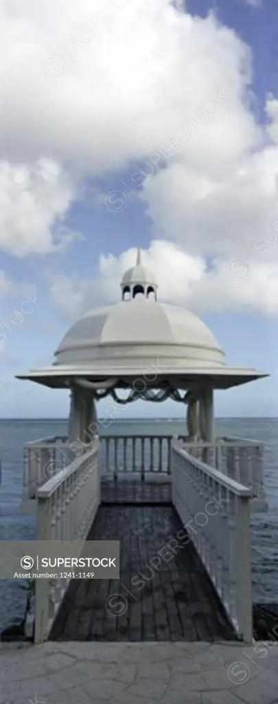 Pier with a cupola in Holguin, Cuba