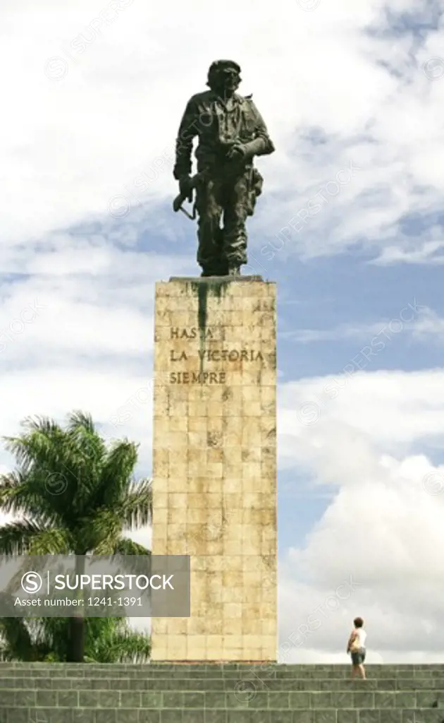 Low angle view of a statue, Che Guevara Memorial, Havana, Cuba