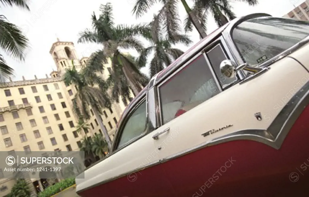 Car in front of Hotel Nacional, Havana, Cuba