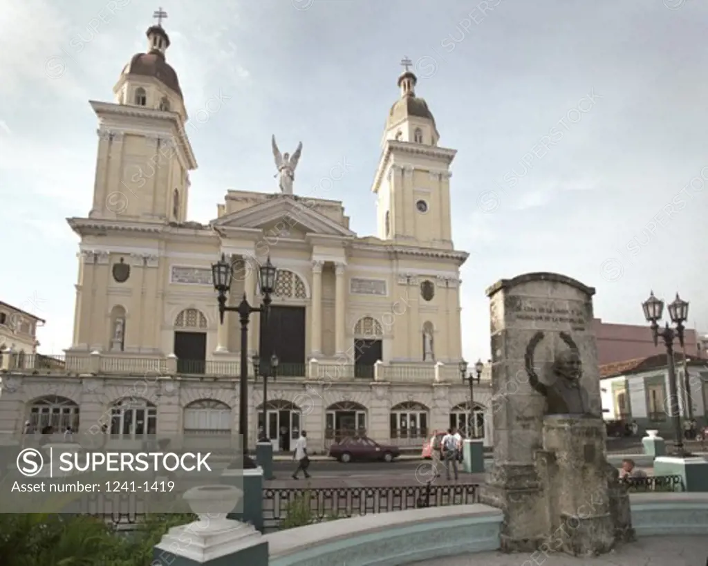 Facade of a cathedral, Santiago de Cuba, Cuba
