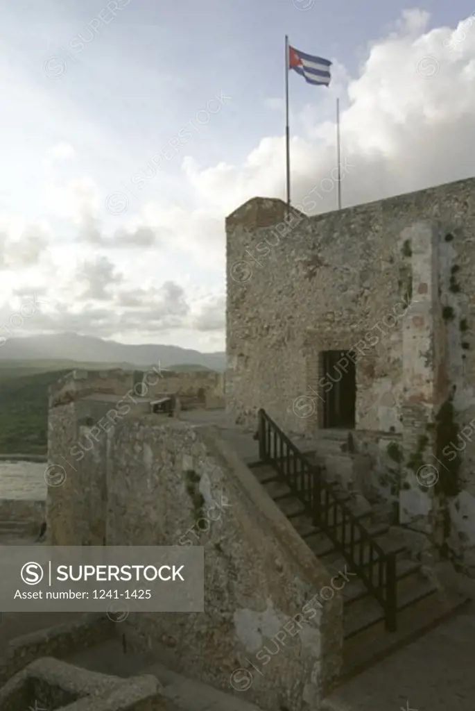 High angle view of a fort, Santiago de Cuba, Cuba
