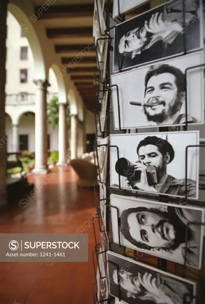Postcards on a rack, Hotel Nacional, Havana, Cuba