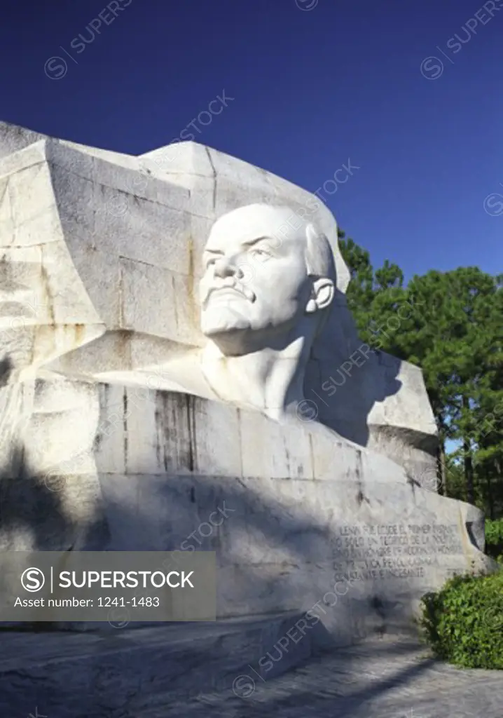 Low angle view of a statue of Lenin, Lenin Monument, Havana, Cuba