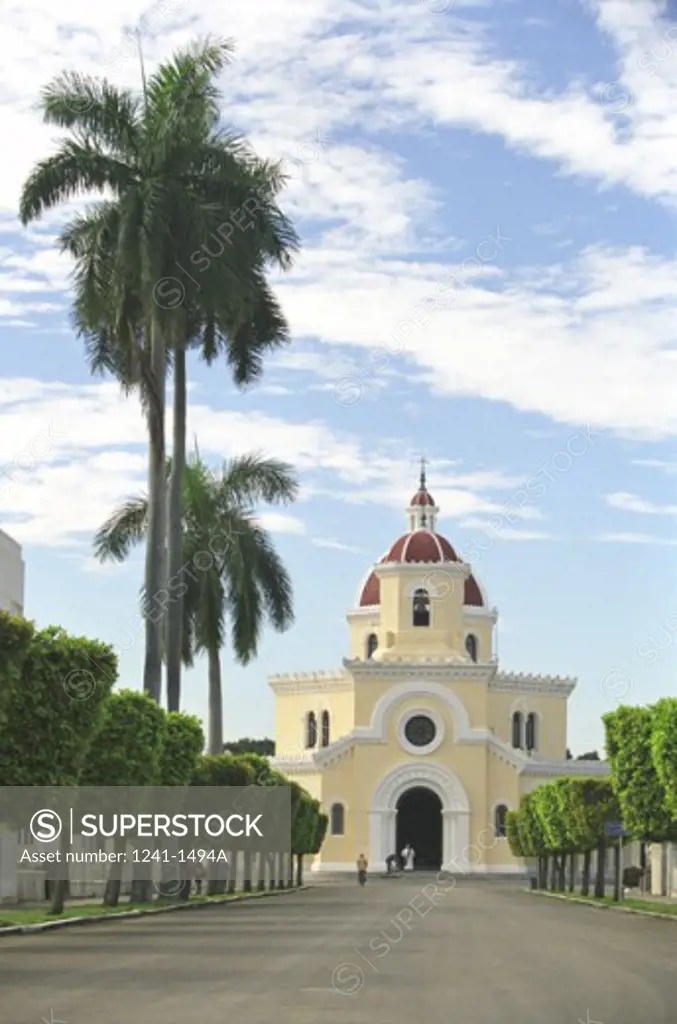 Facade of a church, Colon Cemetery, Havana, Cuba