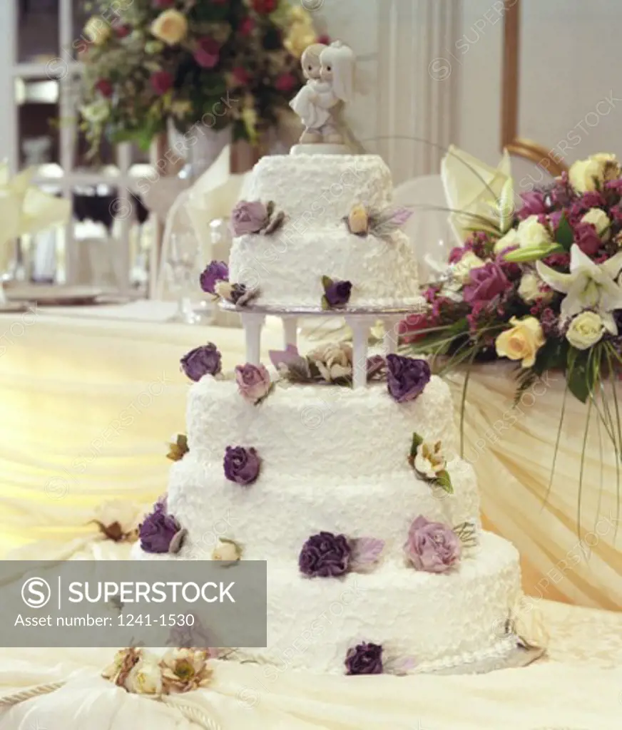 Wedding cake on a table