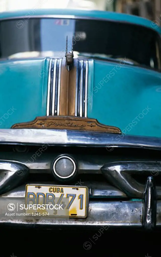 CubaClose-up of car license plate,  Cuba,  Havana