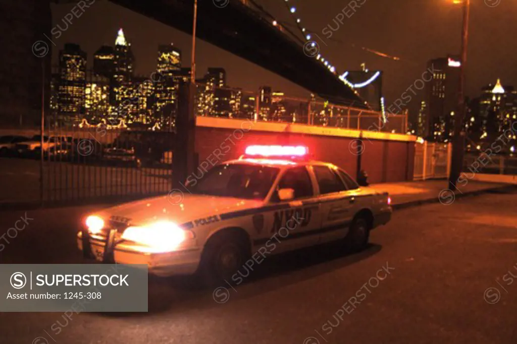 A police car in New York City, USA