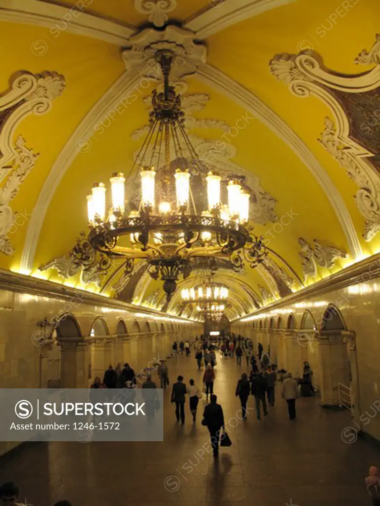 RUSSIA, Moscow: Underground station Komsomolskaja